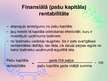Prezentācija 'Rentabilitātes rādītāji', 8.