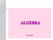 Prezentācija 'Algebra', 1.