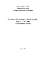 Referāts 'Uzņēmuma vadīšana mainīgas ārējās vides apstākļos ', 1.