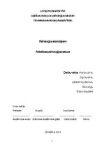 Konspekts 'Attīstības psiholoģijas tabula', 1.