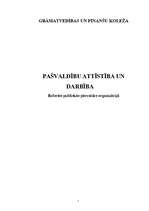 Referāts 'Pašvaldību attīstība un darbība', 1.