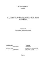 Diplomdarbs 'SIA "Saldus maiznieks" finansiālās stabilitātes izvērtēšana', 2.