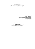 Konspekts 'Space Tourism', 1.