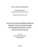 Konspekts 'Transnacionālās korporācijas (TNK) kā galvenie ekonomiskie spēlētāji mūsdienu pa', 1.