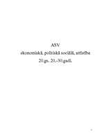 Referāts 'ASV ekonomiskā, politiskā un sociālā attīstība 20.gadsimta 20.-30.gados', 1.