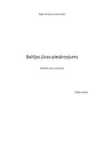 Referāts 'Baltijas jūras piesārņojums', 1.