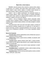 Konspekts 'Kontroles raksturojums', 1.