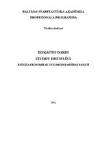 Konspekts 'Biznesa ekonomikas un komercdarbības pamati', 1.