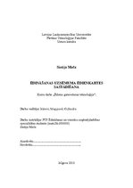 Prakses atskaite 'Ēdināšanas uzņēmuma ēdienkartes sastādīšana', 1.