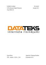 Diplomdarbs 'Company "Datateks"', 1.