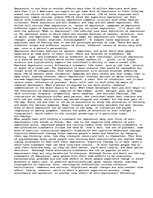 Eseja 'Depression and Treatment', 1.