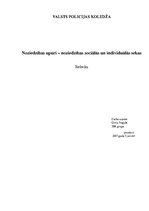 Referāts 'Noziedzības upuri - noziedzības sociālās un individuālās sekas', 1.