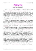 Konspekts 'Plūtarhs - Grieķijas rakstnieks', 1.