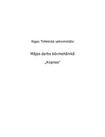 Konspekts 'Būvmehānika. Kopnes', 1.