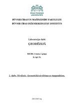 Referāts 'Ģeometriskā nivelēšana ar starppunktiem.', 1.