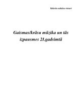 Referāts 'Gaismas/krāsu mūzika un tās izpausmes 21.gadsimtā', 1.