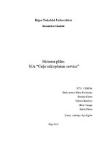 Biznesa plāns 'SIA "Ceļu uzkopšanas serviss"', 1.