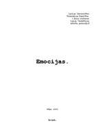 Referāts 'Emocijas', 1.