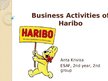 Prezentācija 'Business Activities of Haribo', 1.