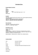 Paraugs 'Curriculum Vitae', 1.