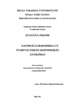 Konspekts 'Nacionālā ekonomika un starptautiskās ekonomiskās attiecības', 1.