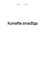 Konspekts 'Kumelīte', 1.