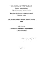 Konspekts 'Ētika kā praktiska filosofijas nozare, tās normas un izpausmes saziņā', 1.