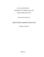 Prakses atskaite 'Grāmatvedības paņēmienu pielietojums', 1.