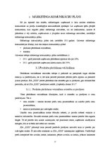 Prakses atskaite 'SIA "XXX" mārketinga komunikāciju plāns', 15.