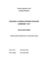 Diplomdarbs 'Personālvadība', 1.