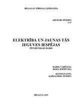 Referāts 'Elektrība un jaunas tās ieguves iespējas', 1.