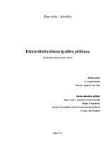 Referāts 'Elektrolizēta ūdens īpašību pētīšana', 1.