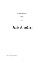 Referāts 'Juris Alunāns', 1.