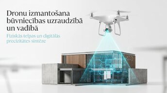 Prezentācija 'Dronu izmantošana būvniecības uzraudzībā un vadībā', 1.