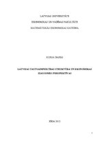 Referāts 'Latvijas tautsaimniecības struktūra un ekonomikas izaugsmes perspektīvas', 1.