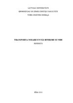 Referāts 'Transporta nozare un tās ietekme uz vidi', 1.