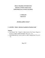 Eseja 'Marksisms 20.gs. un Frankfurtes skola', 1.