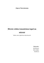 Paraugs 'Bitcoin valūtas izmantošana tagad un nākotnē', 1.