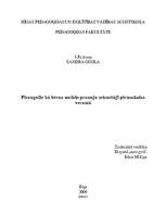 Referāts 'Pieaugušie kā bērnu sociālo prasmju sekmētāji pirmsskolas vecumā', 1.