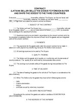 Paraugs 'Latvian Seller Sells the Goods to Foreign Buyer and Ships the Goods to the Third', 1.