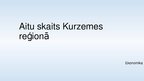 Prezentācija 'Aitu skaits Kurzemes reģionā', 1.