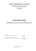 Diplomdarbs 'Nekustamā īpašuma reģistrācijas tiesiskie aspekti Latvijā un Eiropas Savienībā', 4.