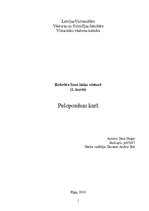 Referāts 'Peloponēsas karš', 1.