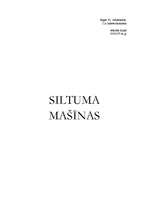Referāts 'Siltuma mašīnas', 1.