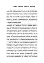 Eseja '"Lauku" kultūra, "pilsētas" kultūra', 1.