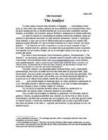 Konspekts 'Džons Kacenbahs "Psihoanalītiķis"', 1.