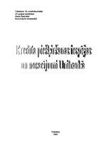 Referāts 'Kredīta piešķiršanas iespējas un noteikumi Unibankā', 1.