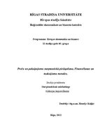 Konspekts 'Preču un pakalpojumu starptautiskā pielāgošana. Finansēšanas un maksājumu metode', 1.