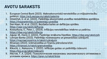 Prezentācija 'Kāpēc patērētāji pērk mazāk ekonomiskās nenoteiktības apstākļos?', 15.