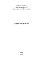 Referāts 'Mārketinga plāns SIA "Lattelecom"', 1.